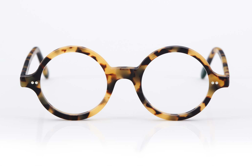 Kitschenberg Acetat – runde Vintage Kunststoffbrille im Retro Design – Schildpatt Optik - KITSCHENBERG Brillen
