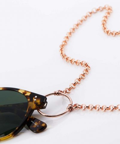 La Loop – Original Brillenkette aus LA – rose golden - KITSCHENBERG Brillen