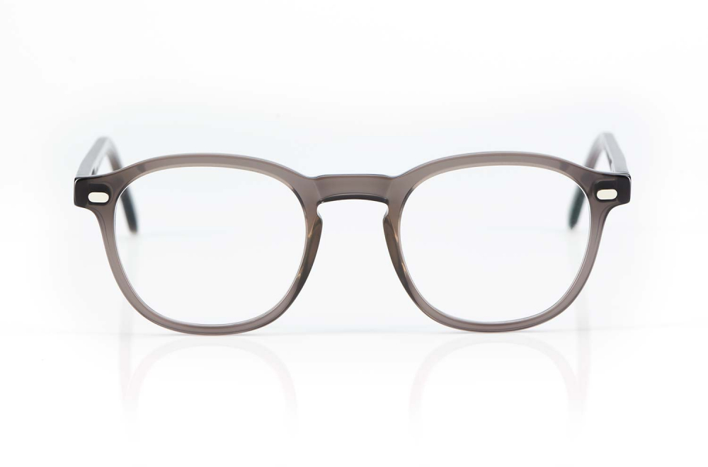 Lazare Studio – originale Retro Vintage Brille - grau transparente Kunststoffbrille – Panto – KITSCHENBERG Brillen