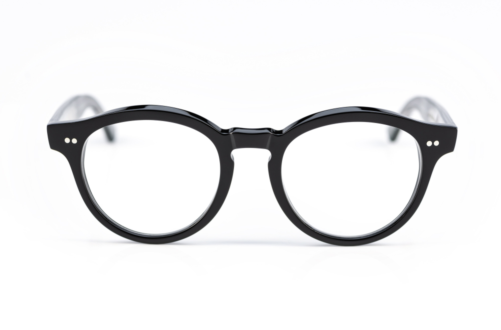 Cutler and Gross – 1378 – schwarze Panto Retro Vintage Brille – handgefertigt – genietet – made in London - KITSCHENBERG Brillen