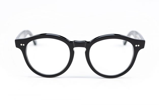 Cutler and Gross – 1378 – schwarze Panto Retro Vintage Brille – handgefertigt – genietet – made in London - KITSCHENBERG Brillen