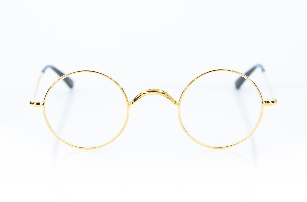 Ducloux – Ronde – runde goldene Brille - Retro Vintage – Metall -KITSCHENBERG Brillen