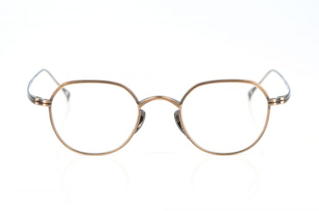 KameManNen – 1301 – AG – antikgold – Panto - Vintage – Retro – Titan - Made in Japan - KITSCHENBERG Brillen