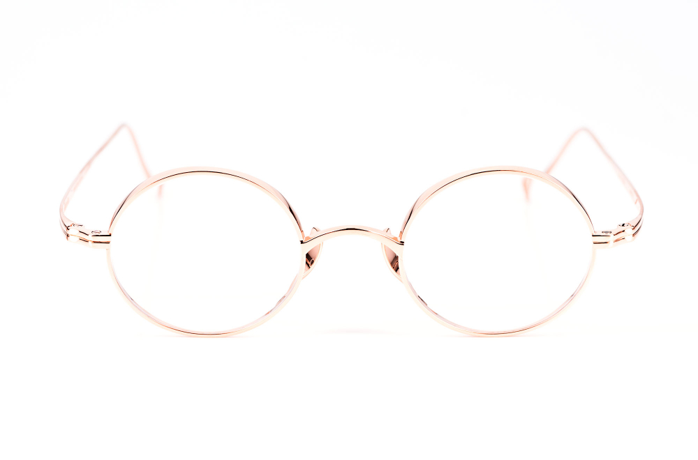 KameManNen – 99 – RG – rund – rosegold - Vintage – Retro – Titan - Made in Japan - KITSCHENBERG Brillen
