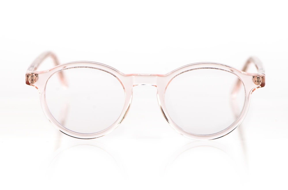 Kitschenberg Acetat – rosa transparente Acetat Panto Fassung – KITSCHENBERG Brillen