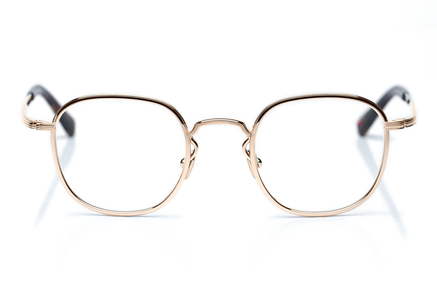 Alf Titanbrille Model 24-27-102 in gold – klassische unisex Form – produziert in Japan - Kitschenberg