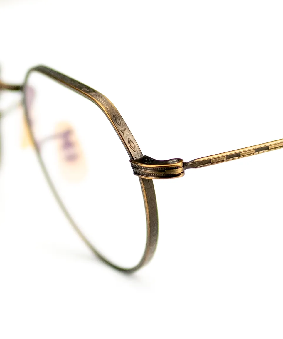 Brille von Bros Japan – Model 146 – Kronenpanto Titanfassung in braun – made in Japan – Kitschenberg