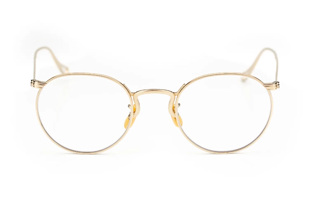 Goldene panto Titan Brille von Bros Japan – handgefertigt in Japan – fein ziseliert – Vintage Stil – Kitschenberg