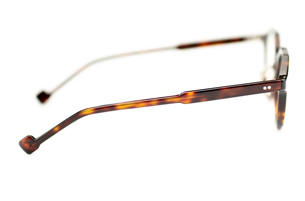 Schlanke Acetat Brille von Corner – Model Mew 2– havanna – Kronen Panto Form – Vintage, zeitlos und langlebiges Design – made in Japan - Kitschenberg
