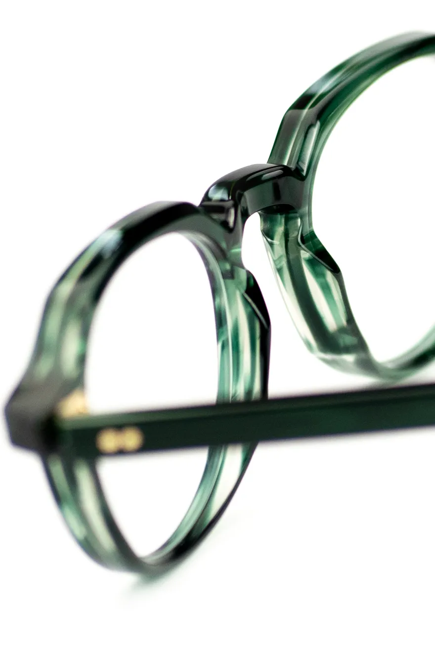 Brille von Cutler and Gross – Kronenpanto – grünes Acetat – Modell gr06-03 – zeitloses Design – Kitschenberg
