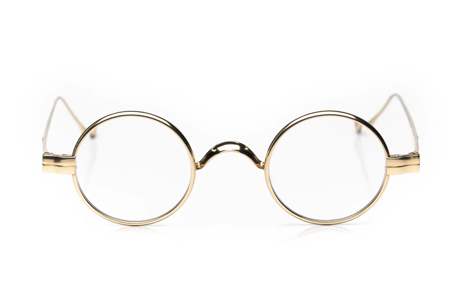 Ducloux – Numisma – runde goldene Brille aus Blocktitan – japanische Produktion - Kitschenberg