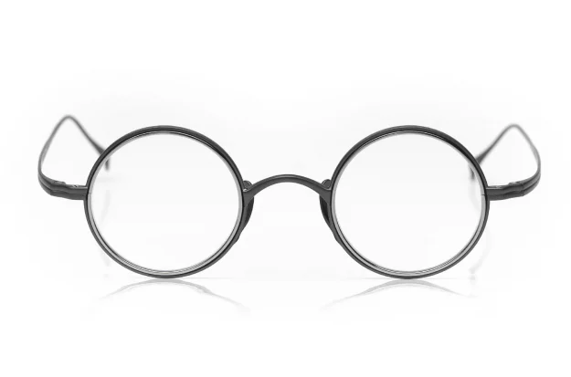 Titanbrille Model 123 von Kamemannen in MGR Mattgrau – kleine ovale Form – in Japan produziert – Kitschenberg