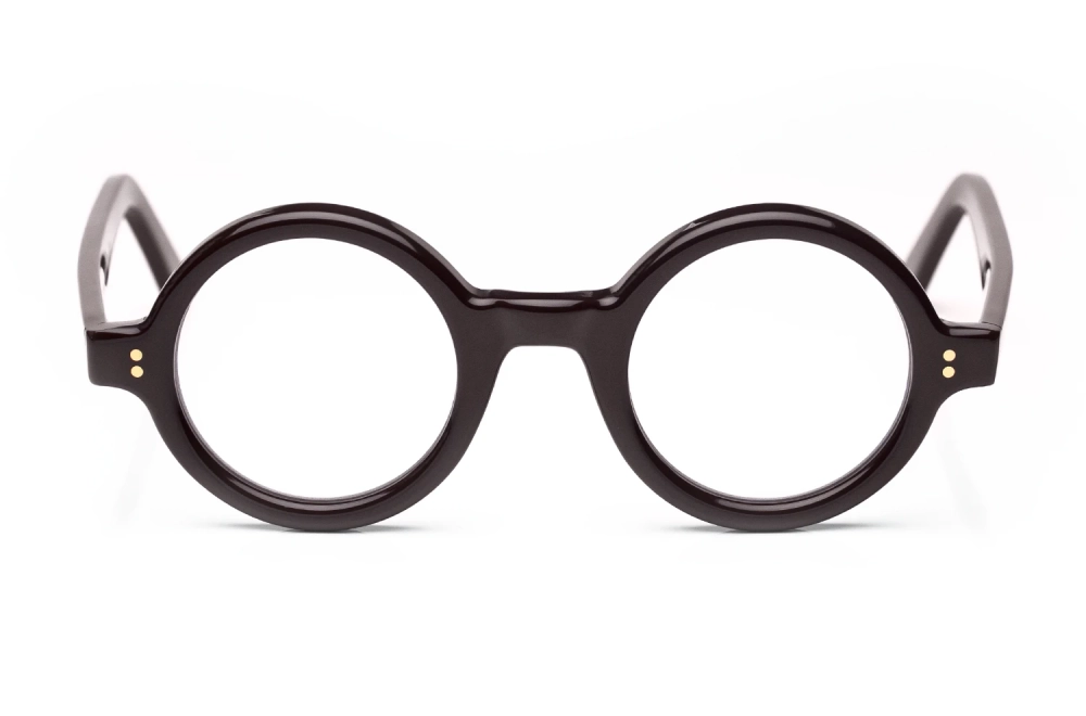 Brille von Mapleton Model 1928 in Farbe c03 braun – runde Kunststoffbrille im Stil der 30er Jahre – Kitschenberg