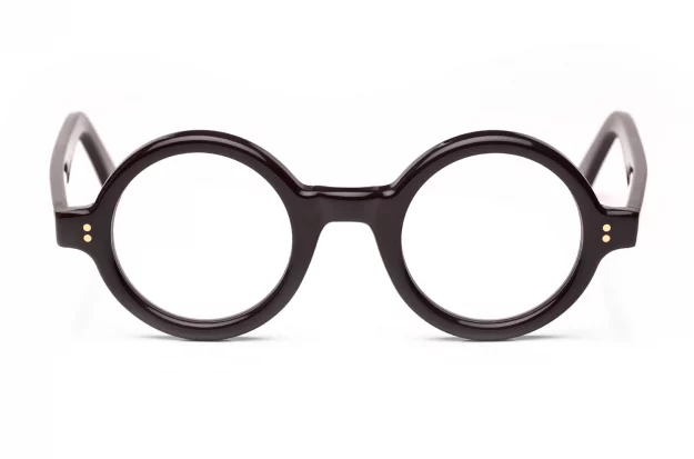Brille von Mapleton Model 1928 in Farbe c03 braun – runde Kunststoffbrille im Stil der 30er Jahre – Kitschenberg
