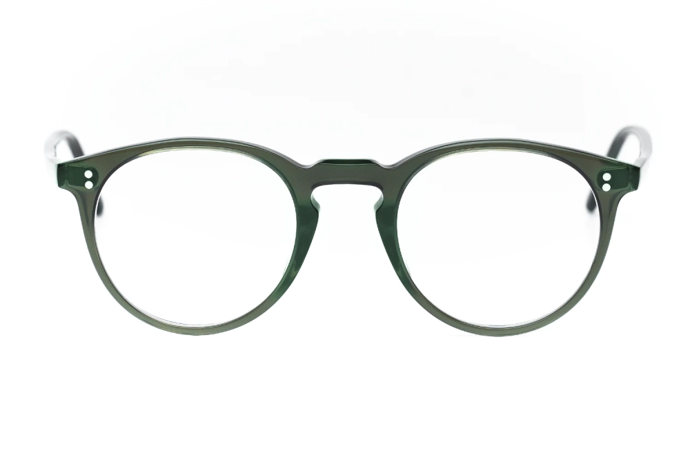 Oliver Peoples Model OMalley – 5183 in 1784 Olivgrün – Klassische Pantobrille made in Japan - Kitschenberg