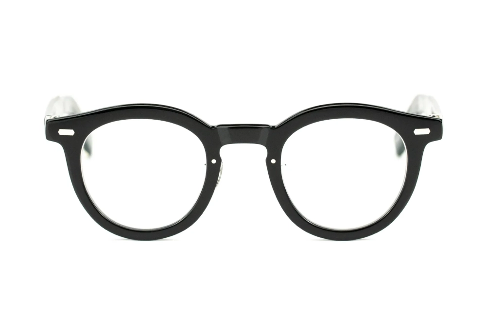 Schwarze Pantobrille von Yellows Plus – Modell Elton c1w – made in Japan - Kitschenberg