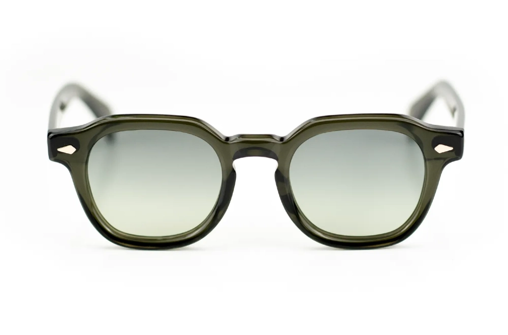 Klassische runde Acetatbrille von Moscot – Modell Scooch in dark green – Kitschenberg