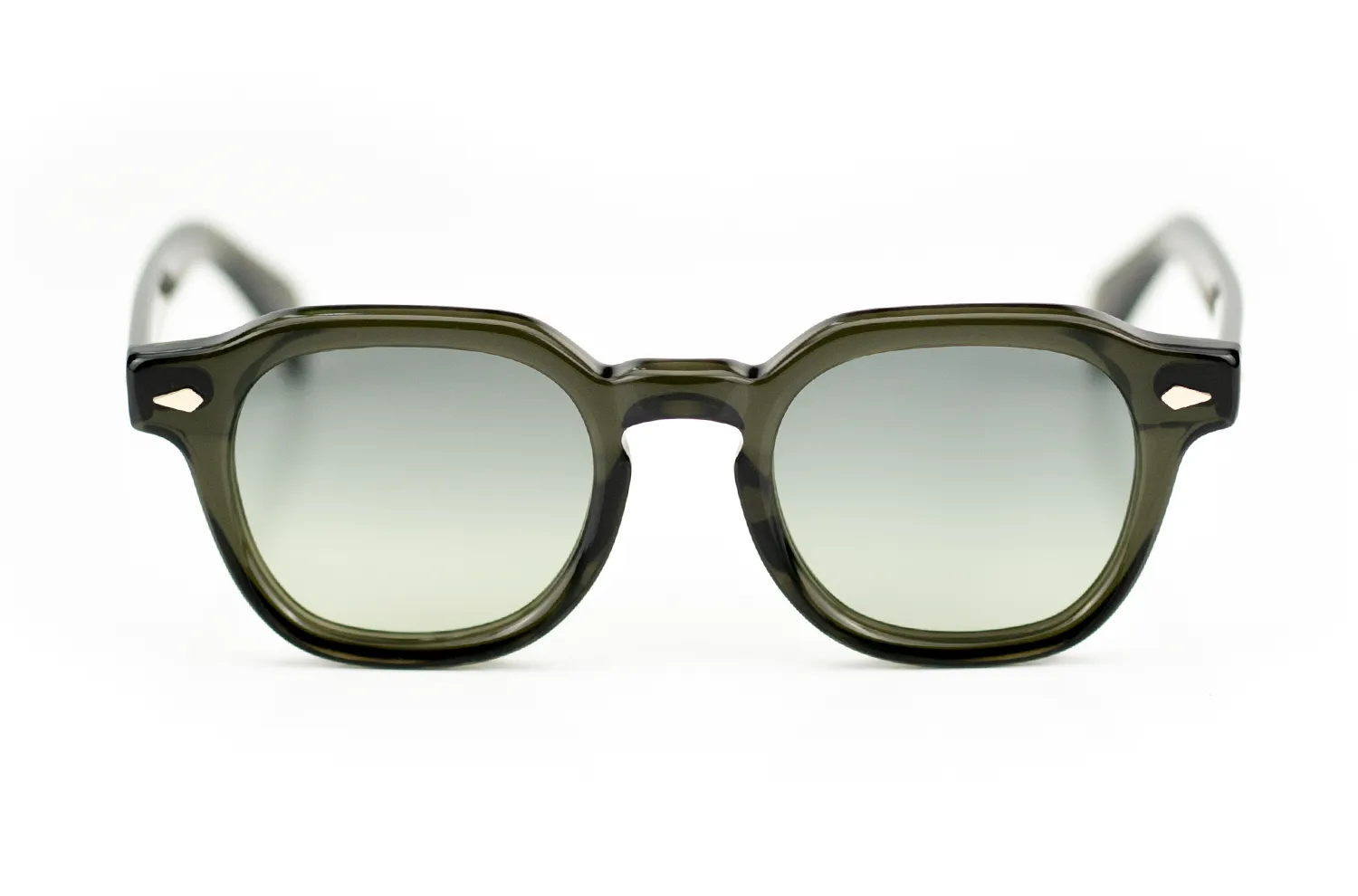 Klassische runde Acetatbrille von Moscot – Modell Scooch in dark green – Kitschenberg