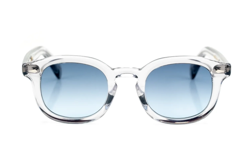 Mekler Sonnenbrille von Moscot in Light grau – Klassische Brille aus dickem Acetat - Kitschenberg