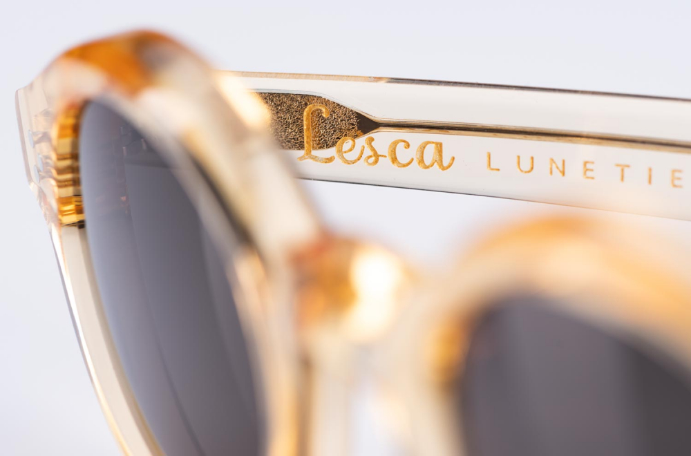 Lesca – La Corb‘s – Champagner Acetat – Original Retro Sonnenbrille - gefertigt in Frankreich - KITSCHENBERG Brillen