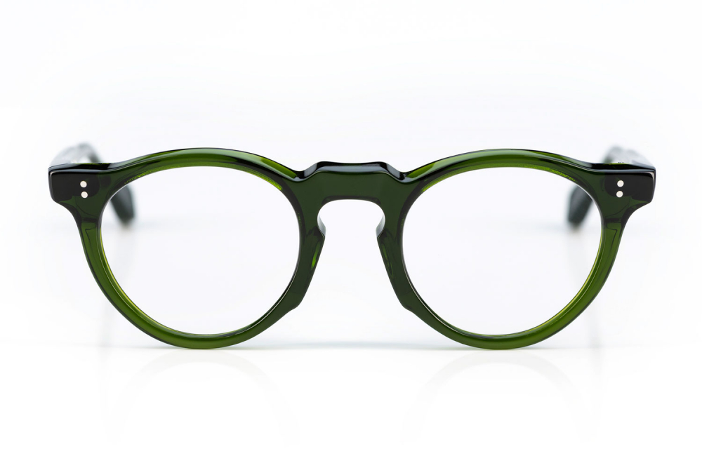 TVR – True Vintage Revival – 530 – Emerald grüne Acetat Brille – dicke Panto Fassung – Original Retro - KITSCHENBERG Brillen