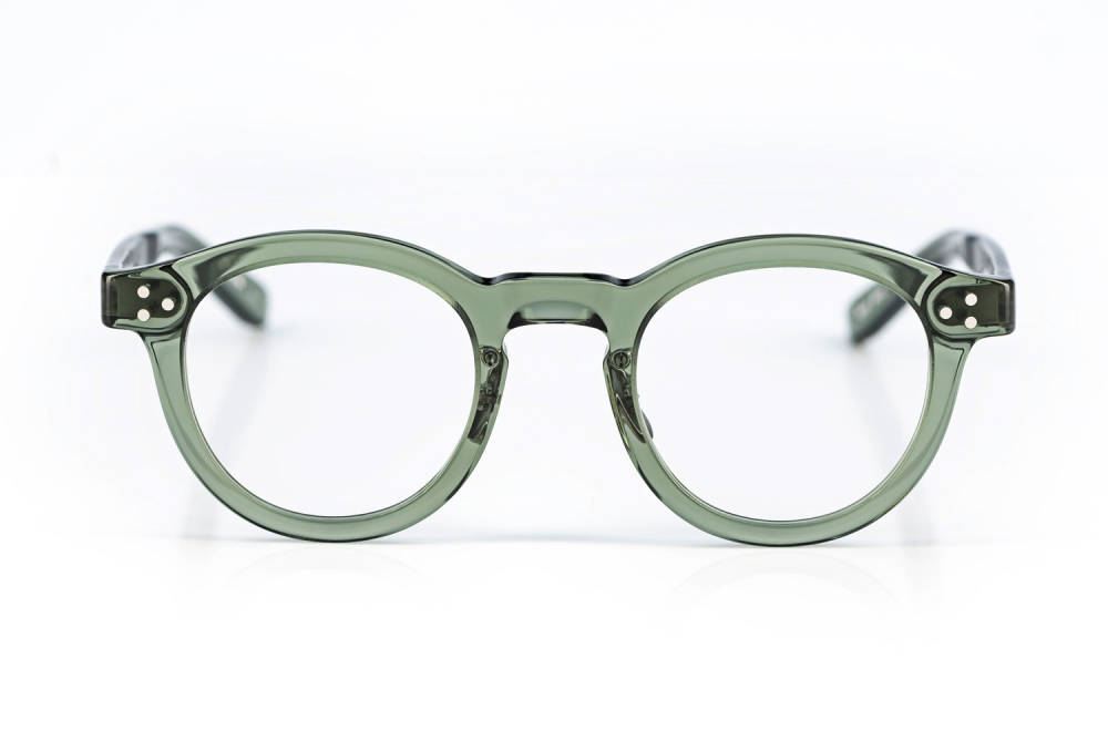 Yellows Plus – Originals – Retro – Kunststoff – Made in Japan – Panto – Rund – Green crystal - KITSCHENBERG Brillen